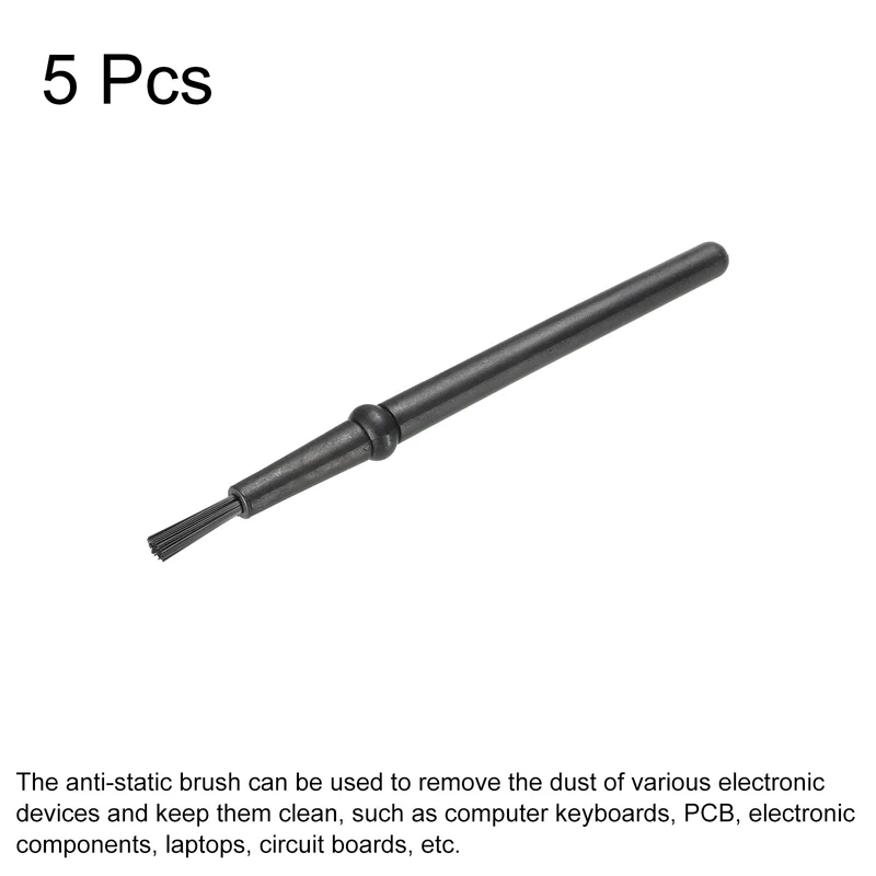 Anti Static ESD Brush Cleaning Keyboard Brush Nylon 5pcs for Computer Keyboard PCB Motherboards Laptop 0.5x140mm