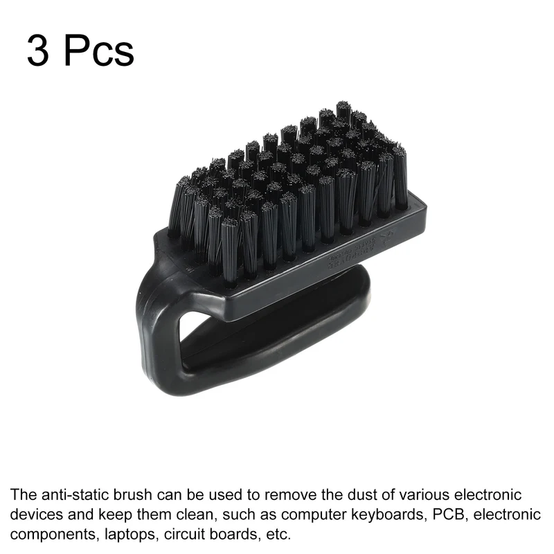 Anti Static ESD Brush Cleaning Keyboard Brush Nylon 3pcs for Computer Keyboard PCB Motherboards Laptop 70x90mm