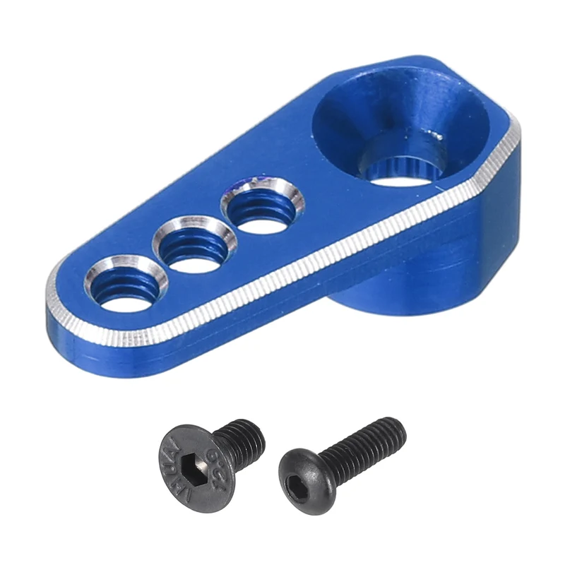 Aluminum Alloy 1/18 25T Steering Servo Arm Horn Deep Blue for RC Car 1 Pcs
