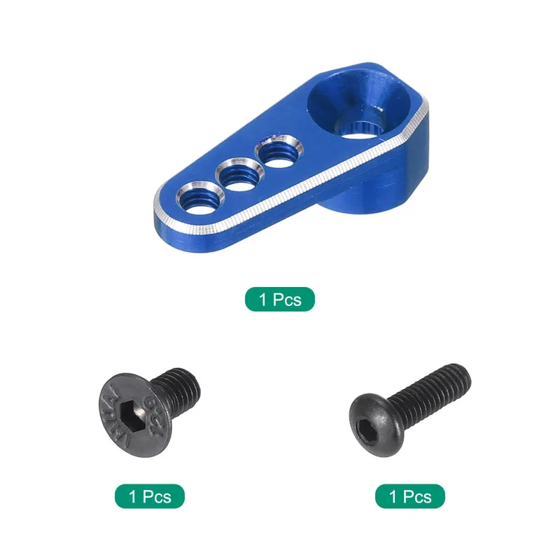 Aluminum Alloy 1/18 25T Steering Servo Arm Horn Deep Blue for RC Car 1 Pcs