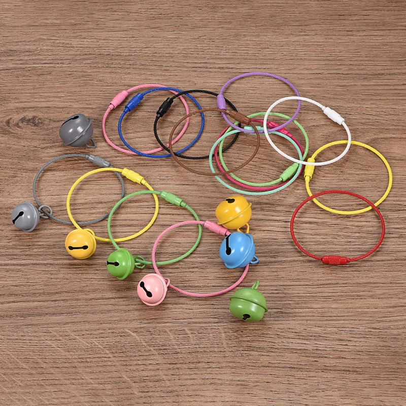 4Pack Cable Key Rings, 6-inch(155mm) Wire Keychain Twist Loops, Sapphire Blue