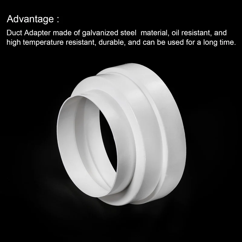 Duct Inline Reducer 4.72-6.3" Plastic Duct Adapter Increaser Connector