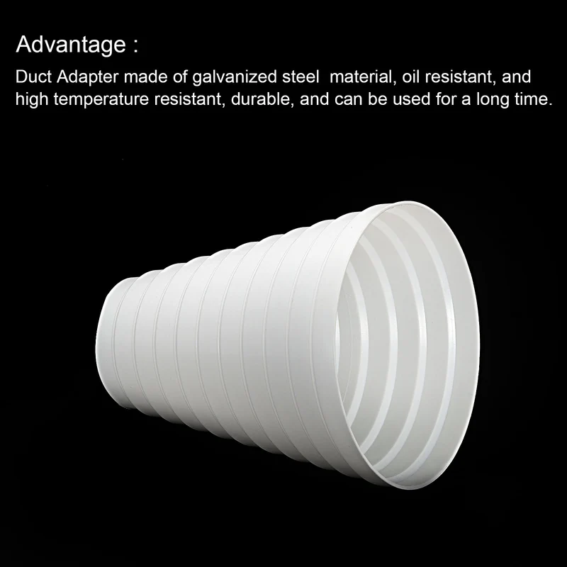 Duct Inline Reducer 4-7.87" Plastic Duct Adapter Increaser Connector