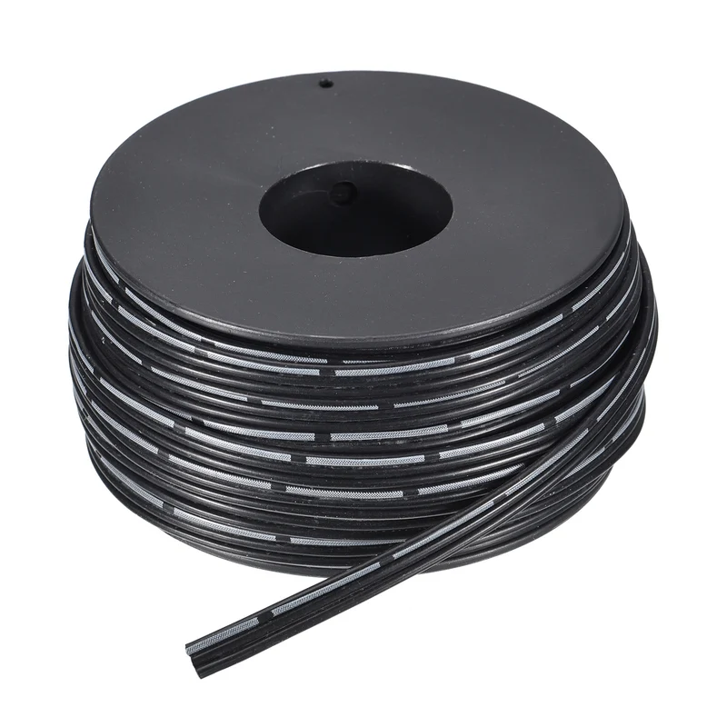 28AWG Ribbon Cable Silicone Wire 3Pin 28 Gauge Ribbon Wire Flat Silicone Cable 15m/50ft Black Stranded Tinned Copper Wire
