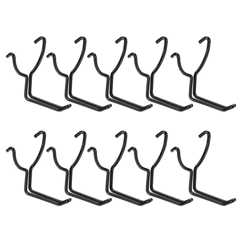 10Pcs Stainless Steel Pegboard Hooks 35mm/1.38" Hole Spacing J-Hook