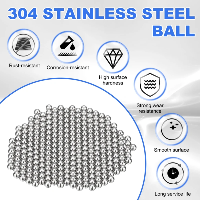 1000-Pack Bearing Balls, 4mm 304 Stainless Steel G100 Metal Precision Balls