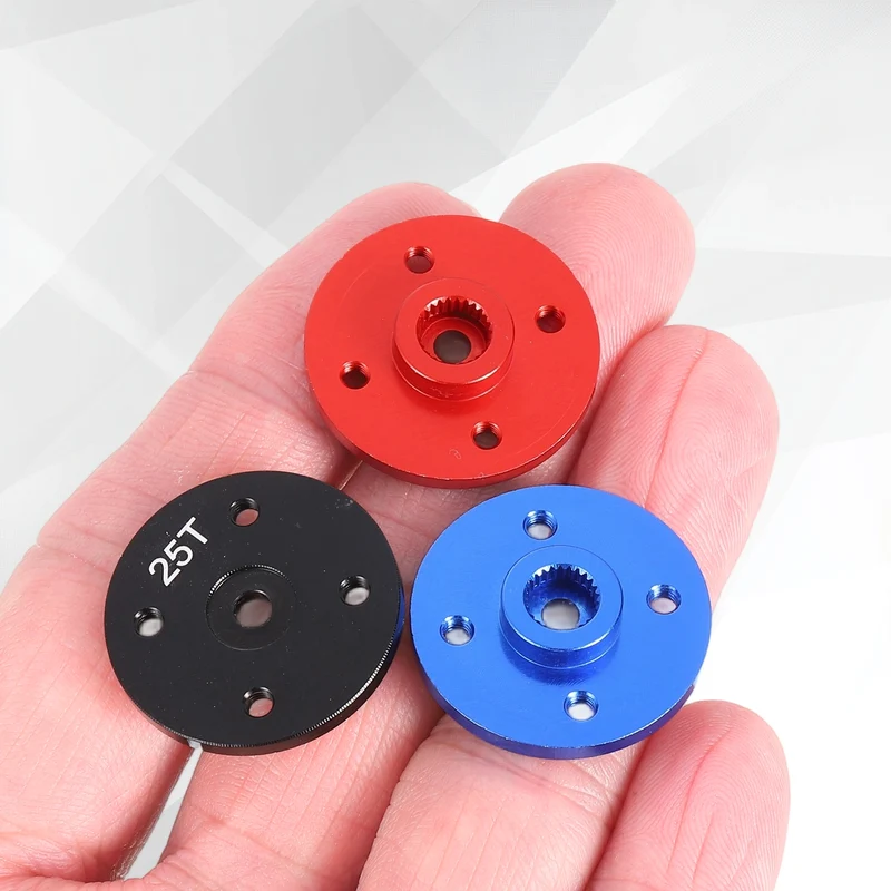 25T Servo Horn Arm Round, 25T Round Servo Horn for RC Car Pack of 5(Blue)