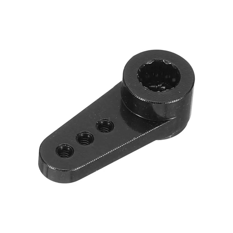 Aluminum Alloy 15T Steering Servo Arm Horn Black for DIY RC Car/Boat/Airplane Boat Accessories 3 Pcs