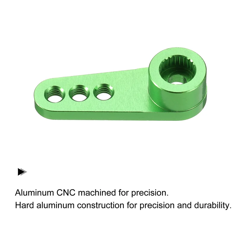 Aluminum Alloy 25T Steering Servo Single Arm Horn Green for RC Car 3 Pcs