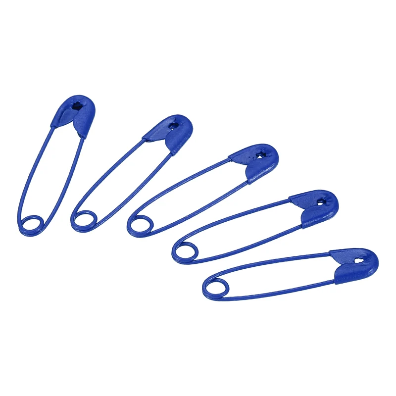 100Pcs Safety Pins 0.98 Inch Metal Small Sewing Pins Blue