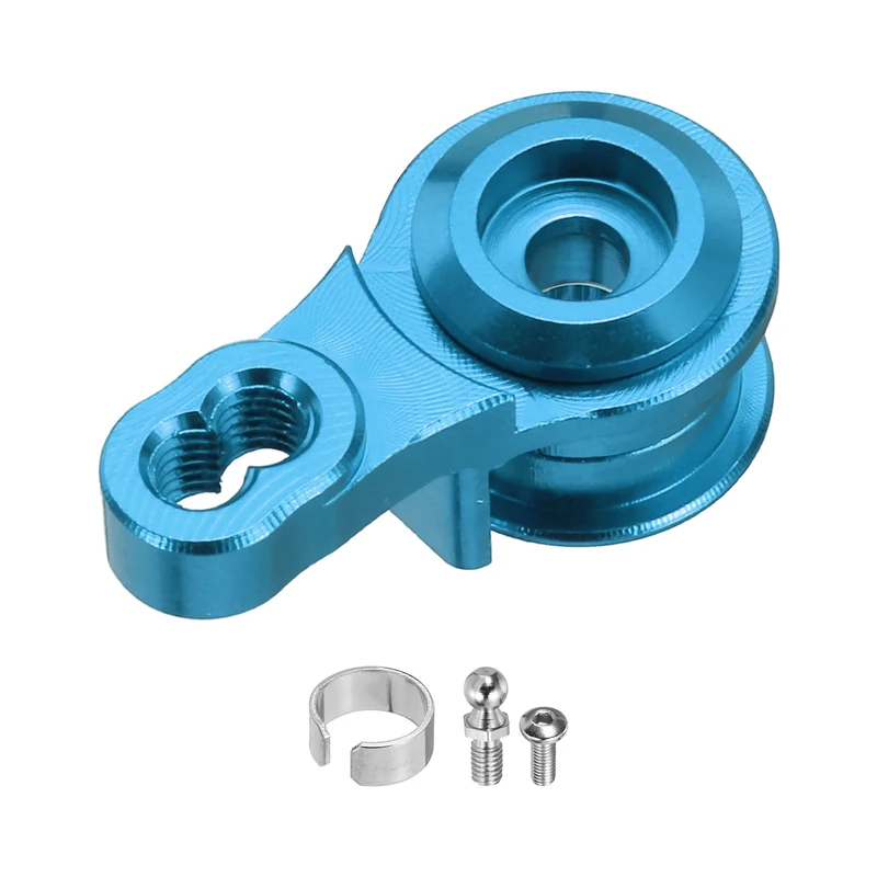 1pcs Aluminum Servo Horn Steering Servo Arm Horn Pale Blue for TRX Car