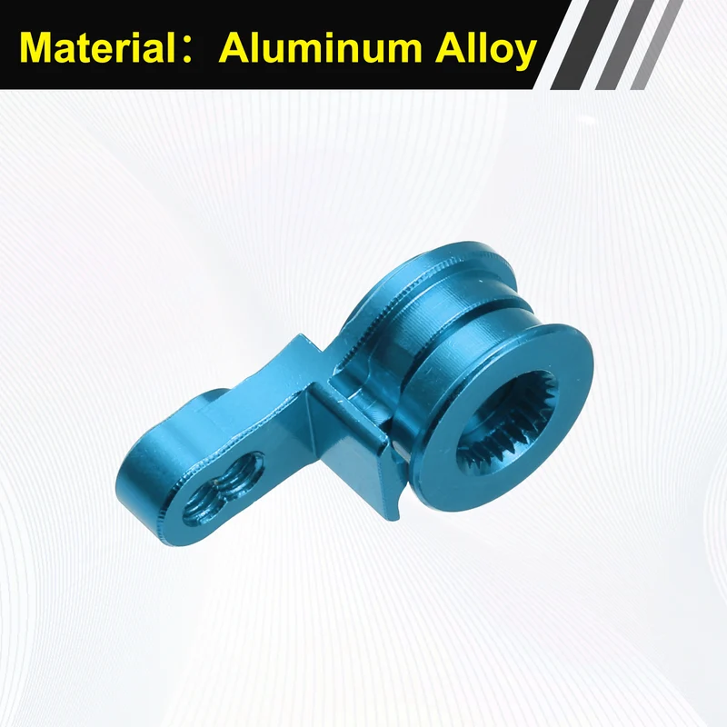 1pcs Aluminum Servo Horn Steering Servo Arm Horn Pale Blue for TRX Car