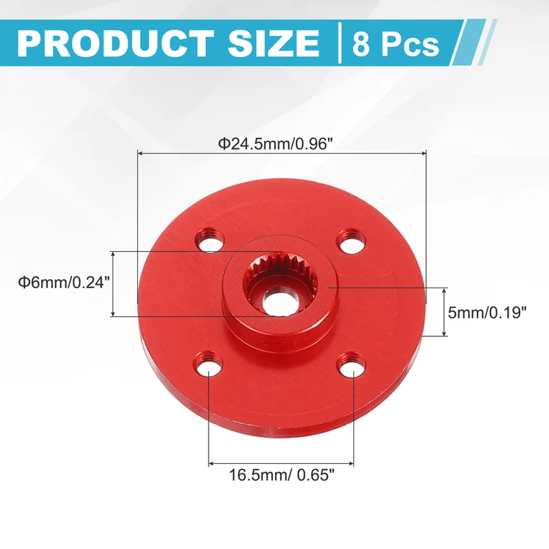 25T Servo Horn Arm Round 25T Round Type Servo Horn Robot Arm Metal Aluminum
