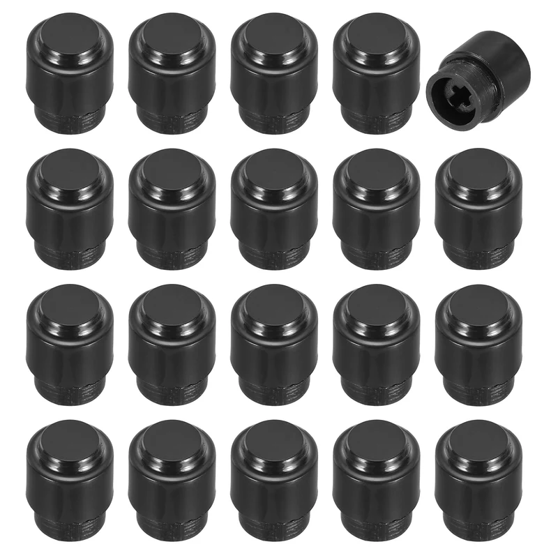 30Pcs Guitar 3/5 Way Pickup Switch Tip Plastic Cross-Slot, Black