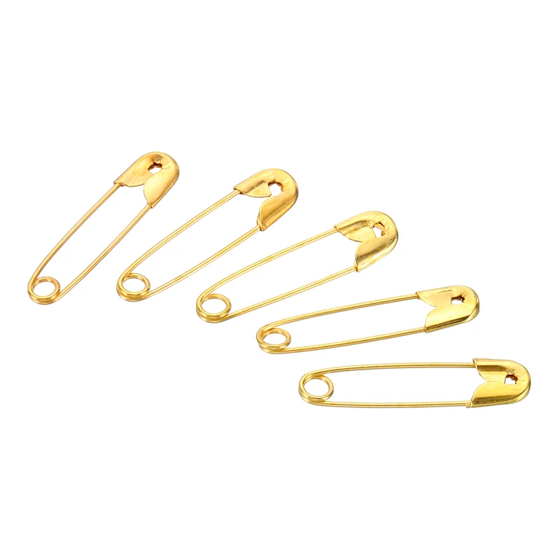 Safety Pins 0.75 Inch Nickle Plated Small Sewing Pins Gold Tone 200Pcs
