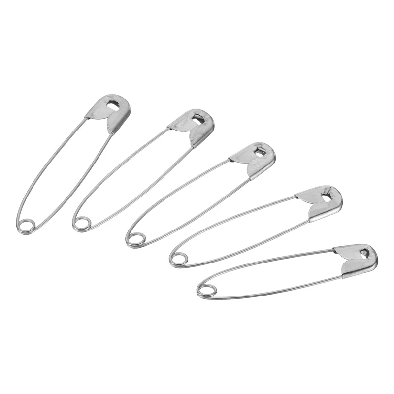 Safety Pins 1.73 Inch Nickle Plated Small Sewing Pins Silver Tone 200Pcs