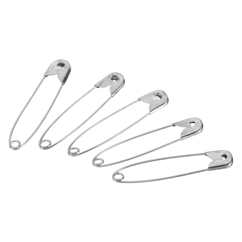 Safety Pins 1.46 Inch Nickle Plated Small Sewing Pins Silver Tone 200Pcs