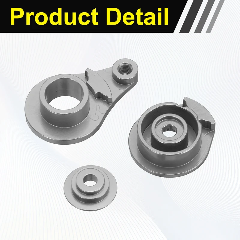 2pcs 25T 1Hole Adjustable Aluminum Arm Servo Horn Titanium for Car