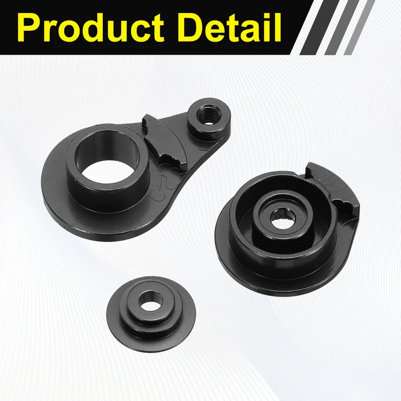 1pcs 25T 1Hole Adjustable Aluminum Arm Servo Horn Black for Car