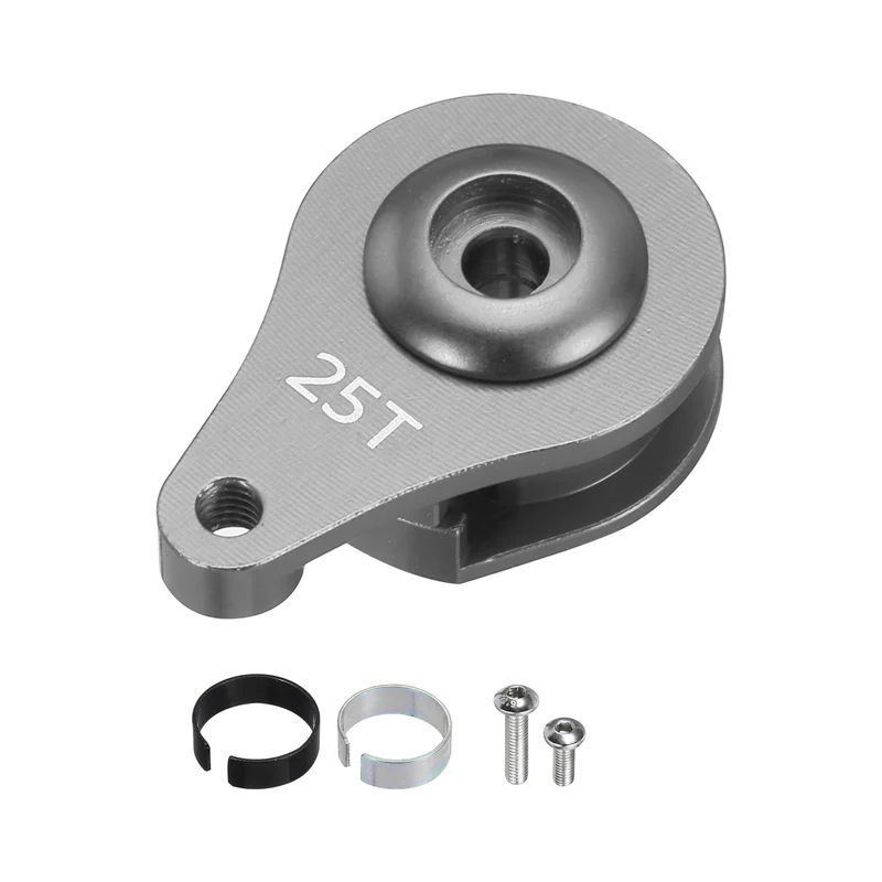 1pcs 25T 1Hole Adjustable Aluminum Arm Servo Horn Titanium for Car