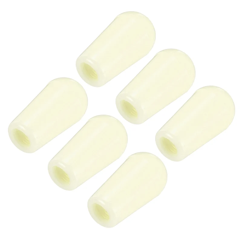 3 Way Guitar Toggle Switch Tip M3.5 Threaded ABS Cream 6Pcs