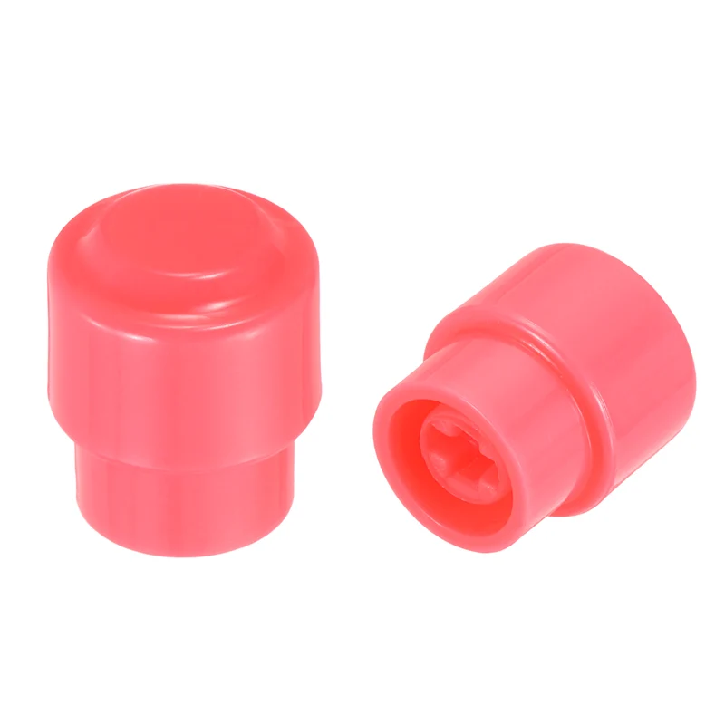2Pcs Guitar 3/5 Way Pickup Switch Tip Plastic Cross-Slot Knob Tip, Pink