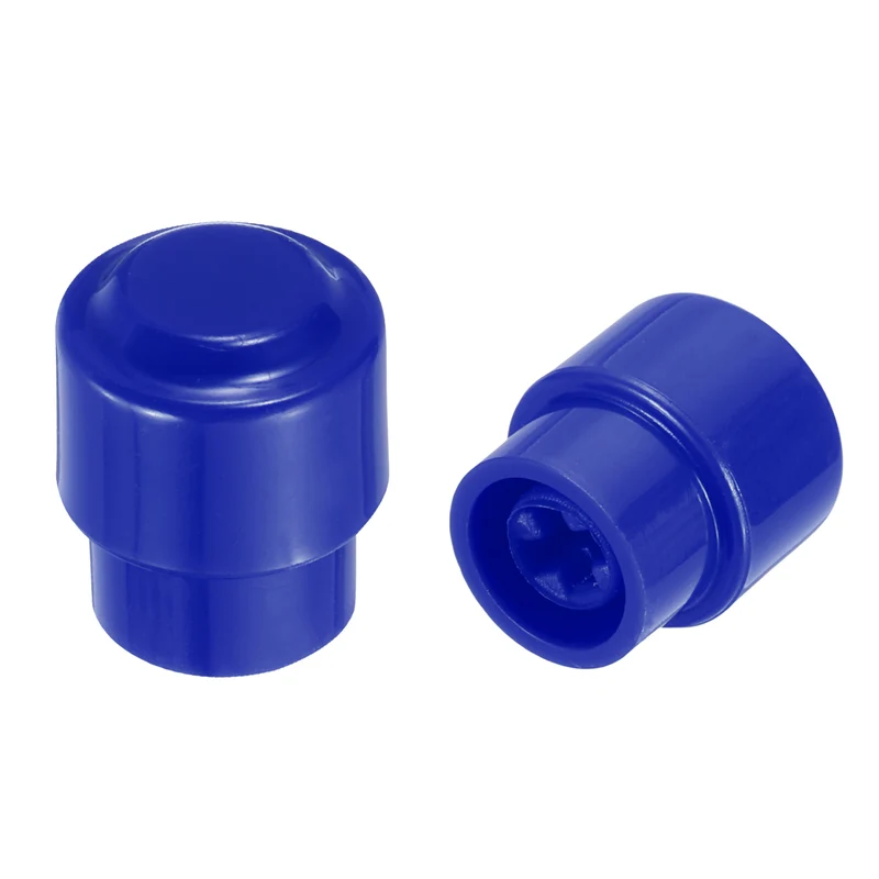 2Pcs Guitar 3/5 Way Pickup Switch Tip Plastic Cross-Slot Knob Tip, Dark Blue