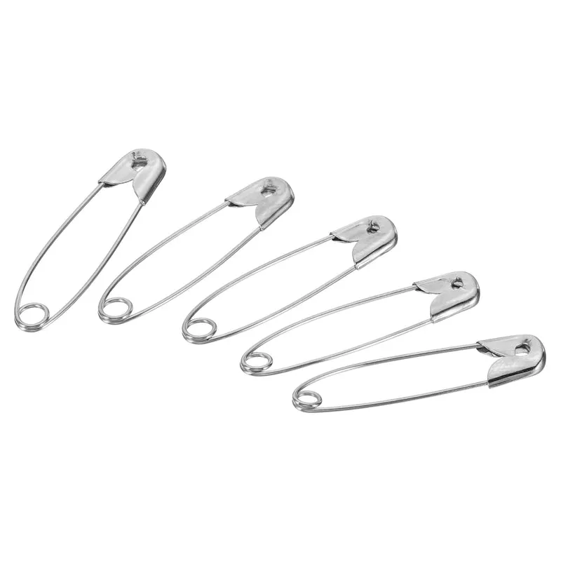 Safety Pins 1.18 Inch Nickle Plated Small Sewing Pins Silver Tone 200Pcs