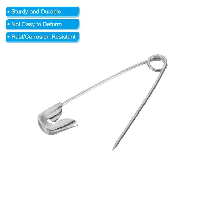 Safety Pins 0.87 Inch Nickle Plated Small Sewing Pins Silver Tone 400Pcs