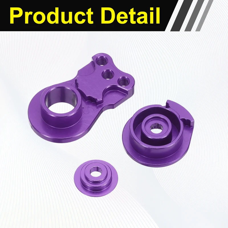1pcs 25T 3Hole Adjustable Aluminum Arm Servo Horn Purple for Car