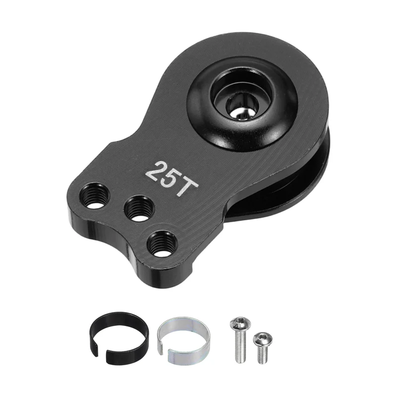 1pcs 25T 3Hole Adjustable Aluminum Arm Servo Horn Black for Car