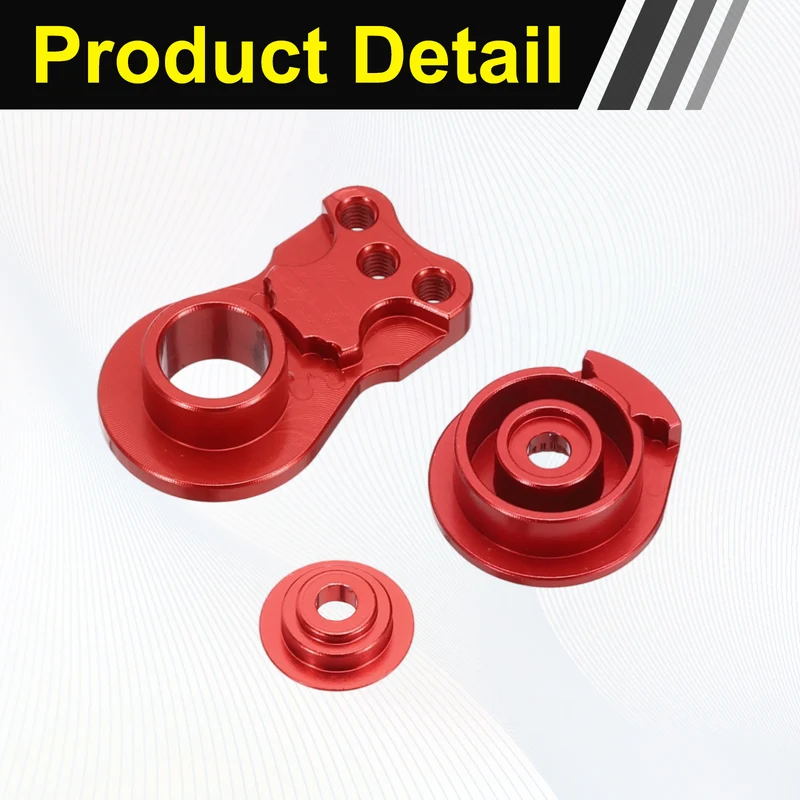 1pcs 25T 3Hole Adjustable Aluminum Arm Servo Horn Red for Car