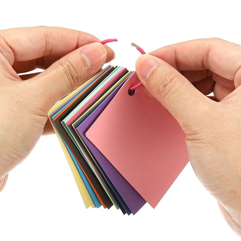 3"x2" 3000Pcs Index Flash Cards with 30 Ring Study Card Index Card Light Yellow