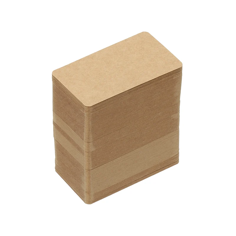3.5"x2" Blank Business Cards 300Pcs Small Blank Cards Note Paper Card Brown