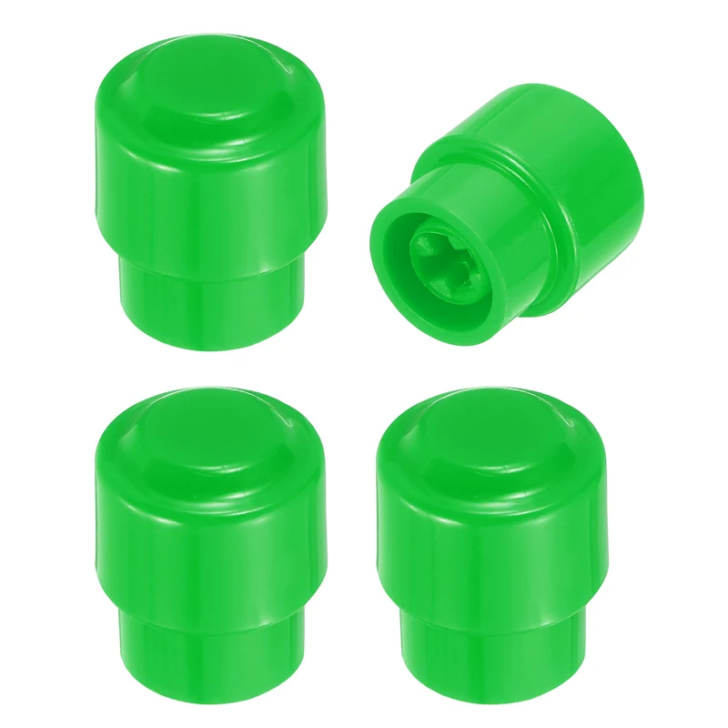 4Pcs Guitar 3/5 Way Pickup Switch Tip Plastic Cross-Slot Knob Tip, Green