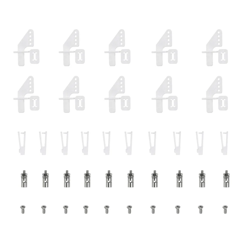 30pcs 1.5x500mmZ Push Rods Parts Nylon Control Horns for RC Airplane Plane
