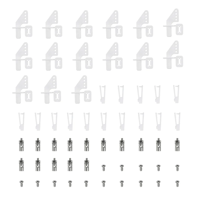 45pcs 1.2x200mmZ Push Rods Parts Nylon Control Horns for RC Airplane Plane