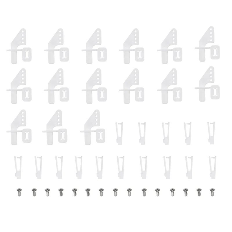 15Set 1.2x500mmZ Push Rods Parts Nylon Control Horns for RC Airplane Plane
