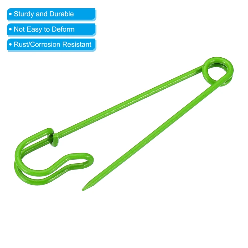 Safety Pins 2.95 Inch Large Metal Sewing Pins Green 30Pcs