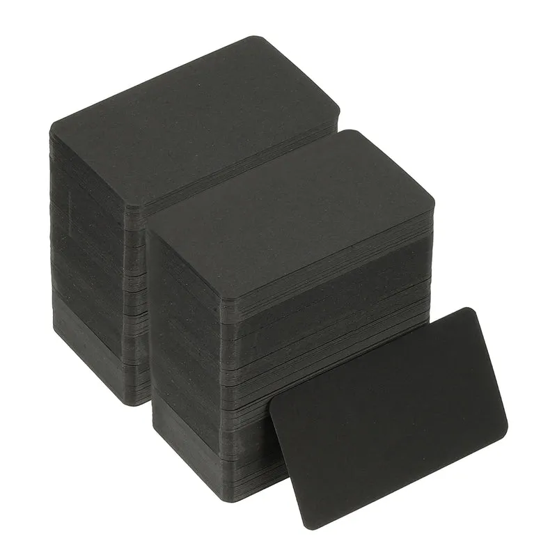 3.5"x2" Blank Business Cards, 600Pcs Small Blank Cards Cardstock Note Card Craft Paper Card for Name Game Memory Business, Black