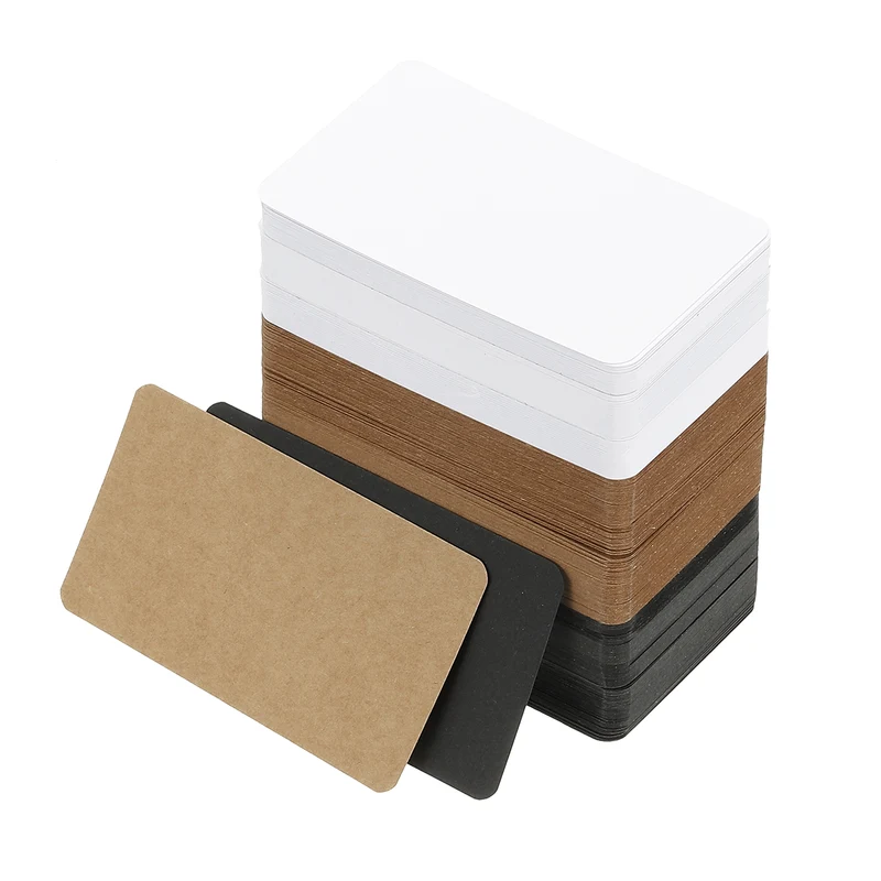 3.5"x2" Blank Business Cards 300Pcs Small Blank Cards Note Paper Card 3 Colors