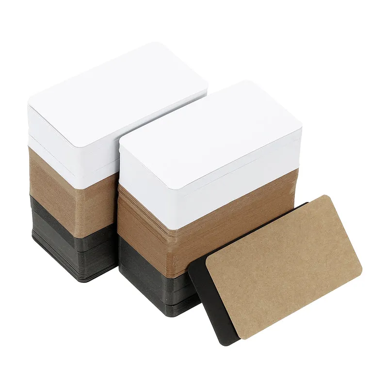 3.5"x2" Blank Business Cards 600Pcs Small Blank Cards Note Paper Card 3 Colors