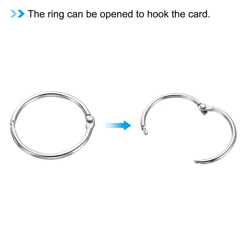 3.5" x 2" Blank Flash Cards with Rings Index Cards Study, Assorted Colors 400pcs
