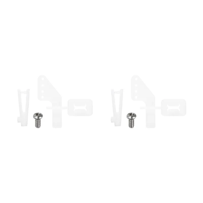 2pcs 304 Stainless Steel 1x70mm Z Push Rod Parts Nylon Control Horns, Silver