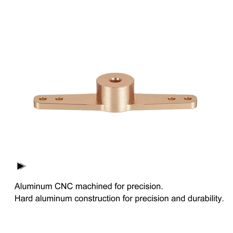 Aluminum Alloy Steering Servo Arm Horn 3.1mm Gold Tone for RC Model