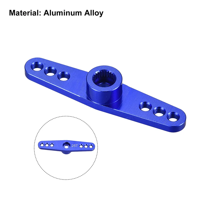 25T Servo Arm Horn Double Offset M3 Dark Blue for Servo Repair Parts Accessories(3.1mm)