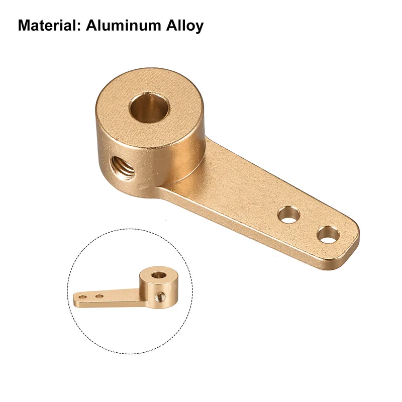 Steering Arm Single Servo Transmission Shaft Eccentric Crank Connecting Rod Adapter for RC Car/Boat Model (4.1mm)