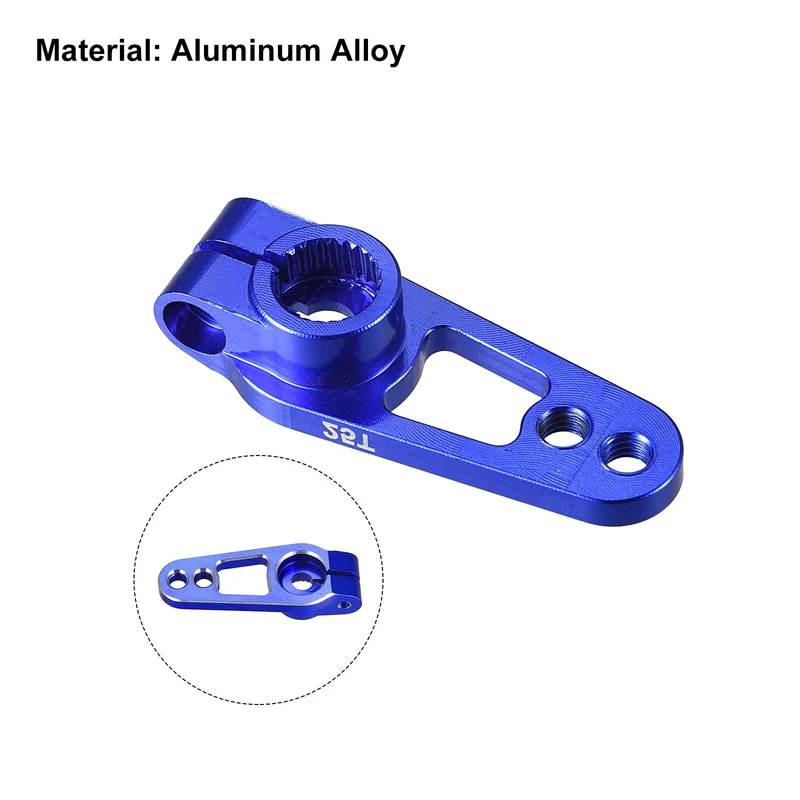 25T Servo Horn Arm Aluminum Alloy Blue for RC Cars Universal Accessories Parts