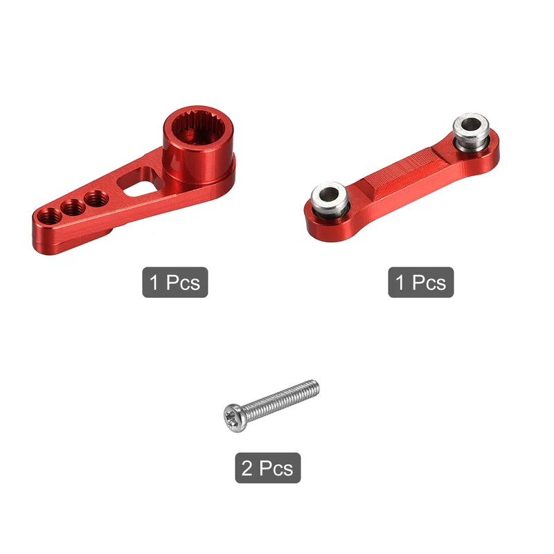 Servo Arm Horn Servo Pull Rod Red for RC Car Upgrade Parts Accessories
