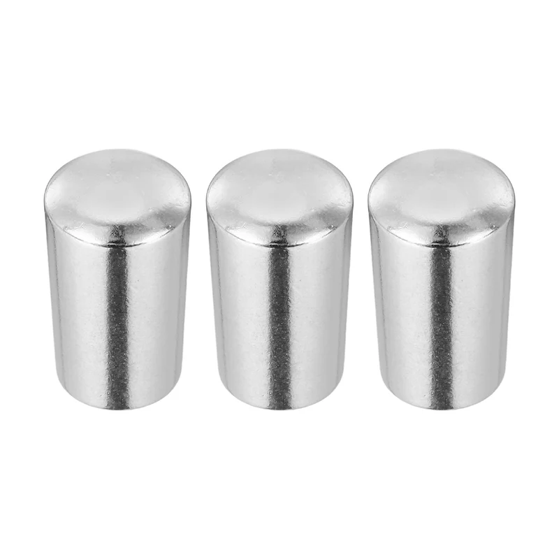 3 Way Guitar Toggle Switch Tip M4 Brass Threaded Silver 3Pcs